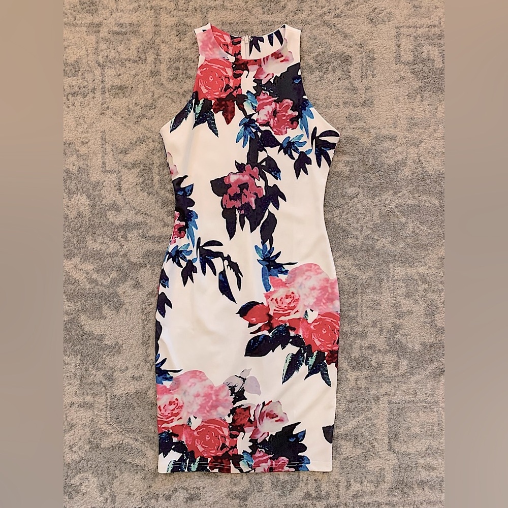 Floral Midi Dress, S
